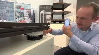 Carsten, of Ictra Design, explains the new Silencer II Isolation Platform at HIGHEND 2023 in Munich.