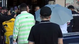 Cardi B- arriving at Looney Tunes for CD release