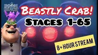 BOOM BEACH BEASTLY CRAB OFFENSIVE PUSH 8 HOURS - 40/40 **STAGES 1-65**