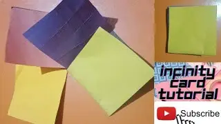 Infinity card tutorial || new scrapbook part making || how to make scrapbook part | Khushi card zone
