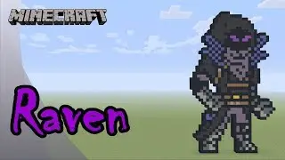 Minecraft: Pixel Art Tutorial and Showcase: Raven (Fortnite Battle Royale)