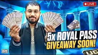 BGMI LIVE | 5x Royal Pass Giveaway🔥Real Winners!  #shorts #youtuber  #bgmi #youtubeshorts