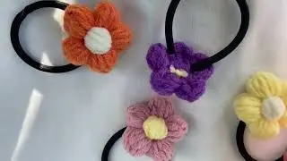 Crochet Hair Scrunchie Collection ✨ #crochet  #crochetaccessorie#crochetaccessories  #hairtie
