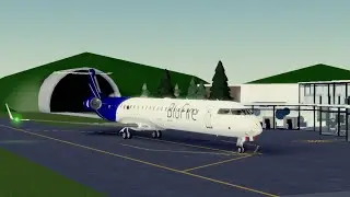 [Roblox]  Flying onboard BluFire | Bombardier CRJ-900 | Syracuse-Algeria