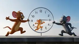 Tom and Jerry Clock Freeze Chaos ⏰❄️ | Funny Time Stop Adventure | Kids Cartoon Story