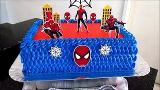 BOLO HOMEM ARANHA/ BOLO GRANDE SERVE 50 PESSOAS/ BICO 113/ BICO 1M/ ADRIENE AMORIM.