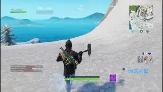 Fortnite - Fortbyte #61 Location -  Accessible by using Sunbird Spray on a Frozen Waterfall