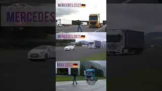 SHOCKING BRAKE TEST! 🚨 Mercedes2022vs Mercedes 2025 vs MAN2022 | Can You Believe the Difference? 🇩🇪🔥