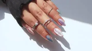 Tuto nail art avec les vernis magn&eacute;tiques Velvet Vision d'#OPI ! 🦄