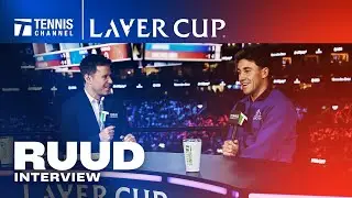 Casper Ruud played golf with Roger Federer and Carlos Alcaraz | 2025 Laver Cup