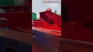 3axle red skeleton container semi trailer for sale
