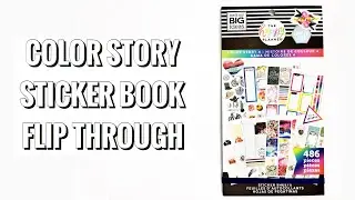 Color Story Sticker Book Flip Through