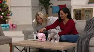 Cuddle Barn Animated Head Shoulders, Knees & Toes Plush on QVC