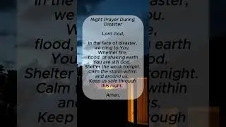 Powerful Night Prayer During Disaster 🙏🌪️🌧️ | Trust God&rsquo;s Protection Tonight