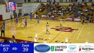 Fannin Vs. Dade Basketball 2025