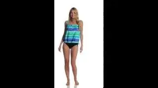 Ceeb Out of Africa Bandeau Blouson Bikini Top | SwimOutlet.com