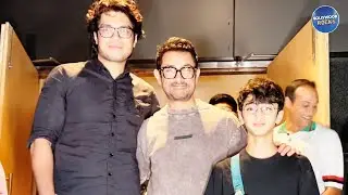 Aamir Khan, Kiran Rao Junaid Khan & Azad Rao Spotted At Bandra