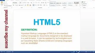 HTML and HTML5 and its work| Difference between HTML and HTML5 |Technical Plus Learning