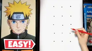 Dots turns into Naruto Drawing | Anime Naruto Drawing #naruto #Drawing