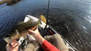 Kayak fishing Shell Beach, Louisiana.