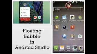 Floating Bubble like Facebook Messenger in Android Studio
