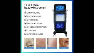 17 in 1 Hydra facial Machine (Beauty Equipment) #beautyequipment #hydra #hydrafacial #beautymachine