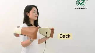 Electrical Back Neck Shoulder Body Massager Infrared Heated Kneading Massage