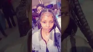 Braided Beauty: A Day Out in a Denim Jacket#braidedhair #denimjacketstyle #mallvibes