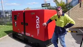 Грег запускает новый агрегат мощностью 55 кВА с двигателем Cummins 4BTA3.9