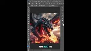 Эффект смешивания &laquo;Огонь дракона&raquo; в Photoshop &ndash; Урок для начинающих 2026 #photoshop #графическийд...