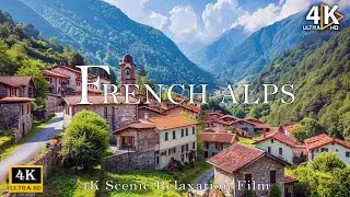 Winter French Alps in 4K Ultra HD ❄️ Enchanting Alpine Winter Scenery | Relaxing Music 2026