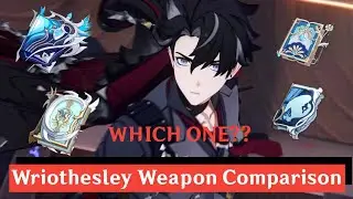 Wriothesley in depth Weapon Comparison | C0 Wriothesley | Genshin Impact
