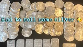 Silver stacking: Had to sell some silver from my stack 😢 #sellingsilver #silverselling #silver