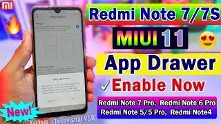 Redmi Note 7 & Note 7S MIUI 11 Update App Drawer Finally Enabled | New MIUI 11 Launcher Update