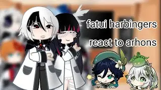 Genshin impact Fatui Harbingers react To Arhons//by : It's Sakkiro//Gacha life•Gacha Club