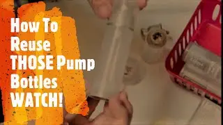 Open & Re-use Empty Cosmetic Pump Bottles