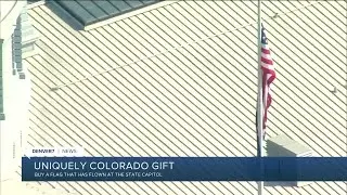 Need a gift idea? Buy a flag flown at the Colorado State Capitol Building