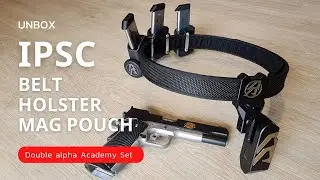 Unbox Set เข็มขัด IPSC Belt จาก Double Alpha Academy สำหรับคนถนัดซ้าย #1911#45acp #ClassicDivision