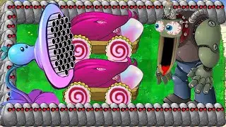 Hypno Peashooter Melon X Hypno Cannon Nut Attack Giga Zomboss vs Gargantuar - Plants vs Zombies Hack