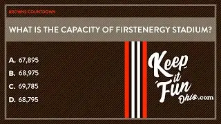 What is the capacity of FirstEnergy Stadium? | Browns Trivia