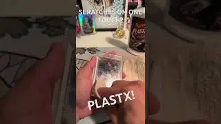 Scratch removal with Plastx on OneTouch #baseballcards #cardgames #tradingcards #onetouch #plastx
