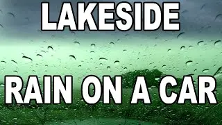 Rain on a Car at the Lake | Lakeside Tranquility and Cozy Car Comfort | Rain sounds ASMR