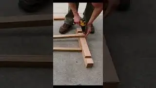 Table Frame DIY Reclaimed Pallets & Slab Woodworking Project #shorts