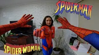 Spider-Man Runs Away From a Crazy Spider-Woman (parkour Pov) @ilaizers