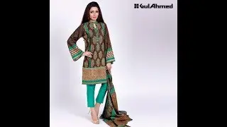 Gul Ahmed Festive Eid Collection 2017 2018 Lawn Silk Net Chiffon Dresses