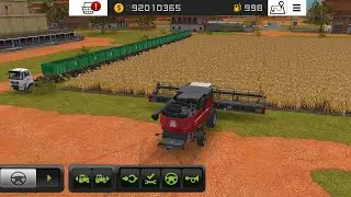 Объединение множества тележек в FS 18 | Геймплей сбора урожая в FS18 | Таймлапс Farming Simulator...