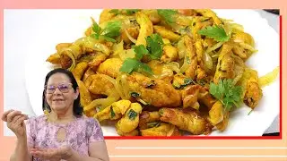 TIRINHAS DE FRANGO ACEBOLADAS. RENDE MUITO!