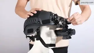 Binocular bridge night vision system:pvs18/M250 night vision+binocular dovetail helmet bracket+L4G24