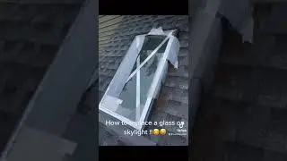 How to replace a broken glass on skylight without replacing the skylight from the roofing!!