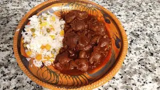 😊 MOLLEJAS DE POLLO EN CHILE COLORADO  😊